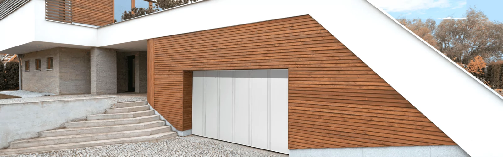 Normstahl_Seitensektionaltor_Flair_Verkehrsweiß